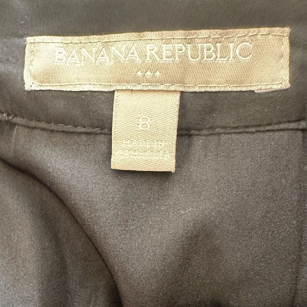 Banana Republic Wool Herringbone Mini Skirt Size 8 Dark Academia Preppy Classic